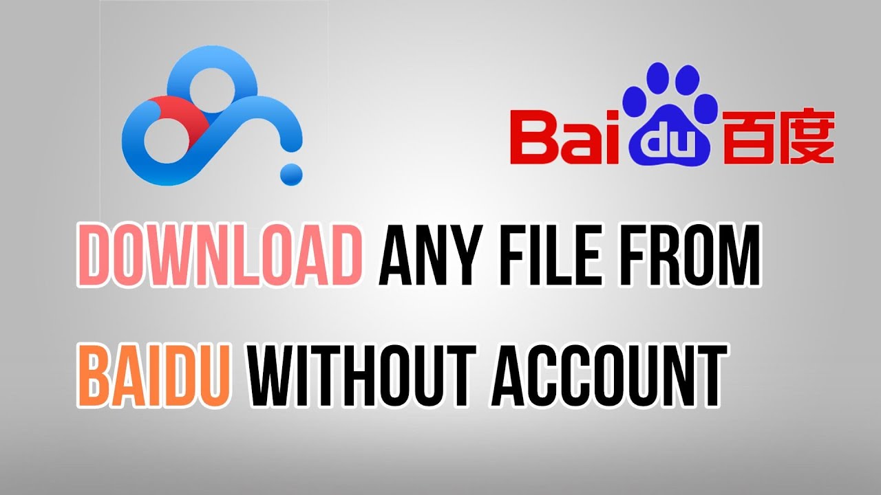 How to download from baidu without account to computer